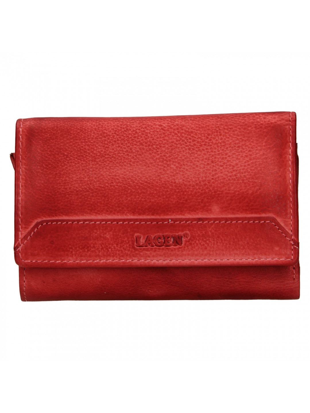 Dámská kožená peněženka Lagen Denissa – červená
