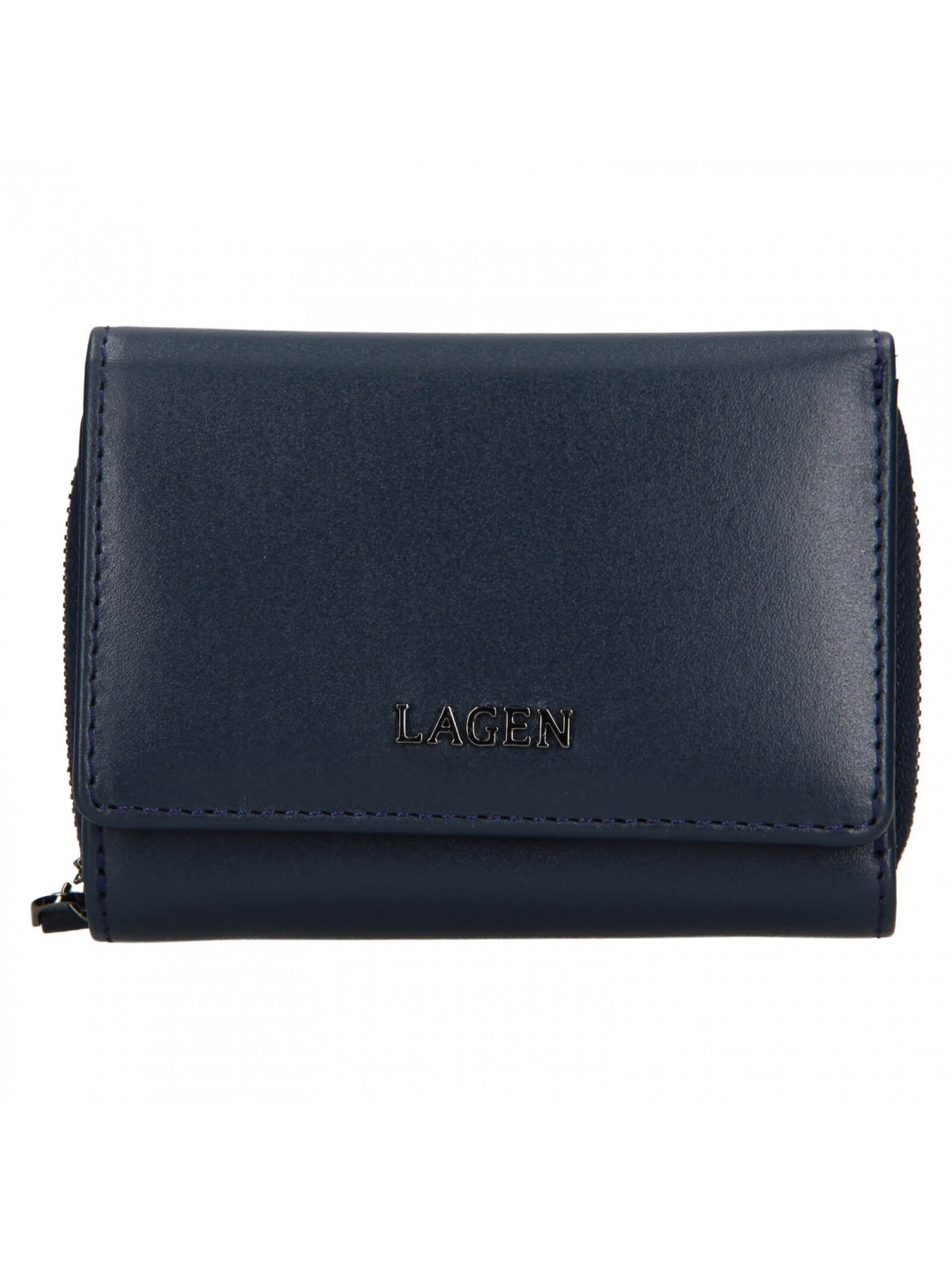 Dámská kožená peněženka Lagen Stelna – tmavě modrá