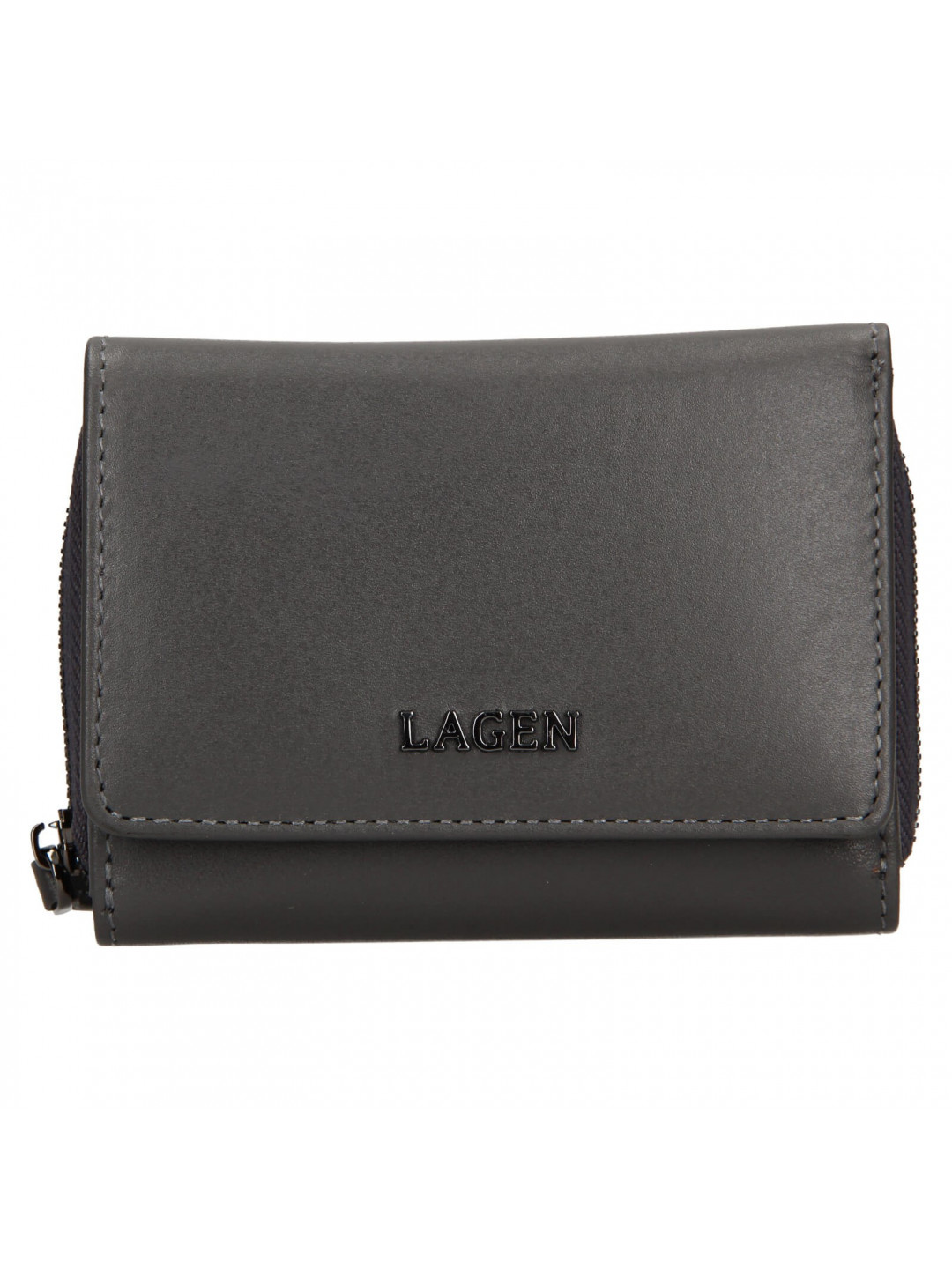 Dámská kožená peněženka Lagen Stelna – tmavě šedá