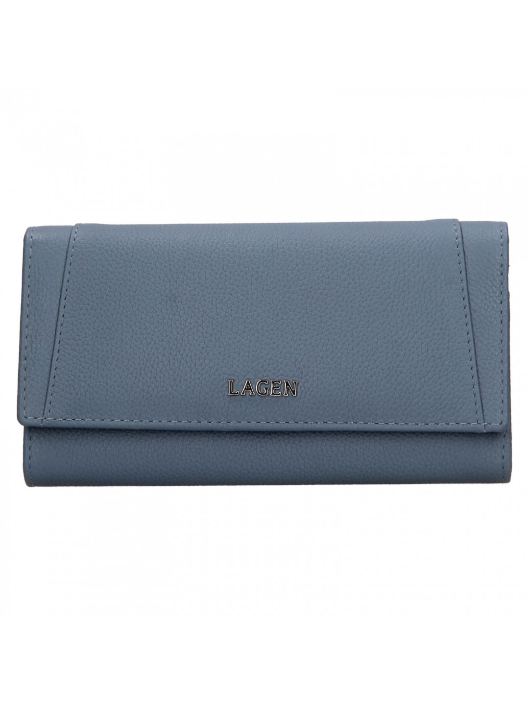 Dámská kožená peněženka Lagen Carlas – světle modrá