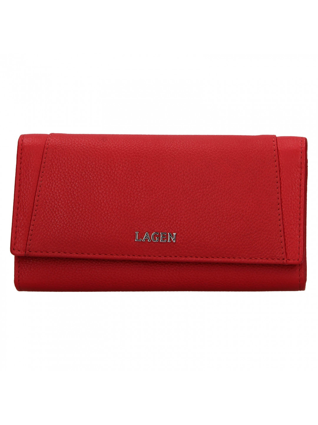 Dámská kožená peněženka Lagen Carlas – červená