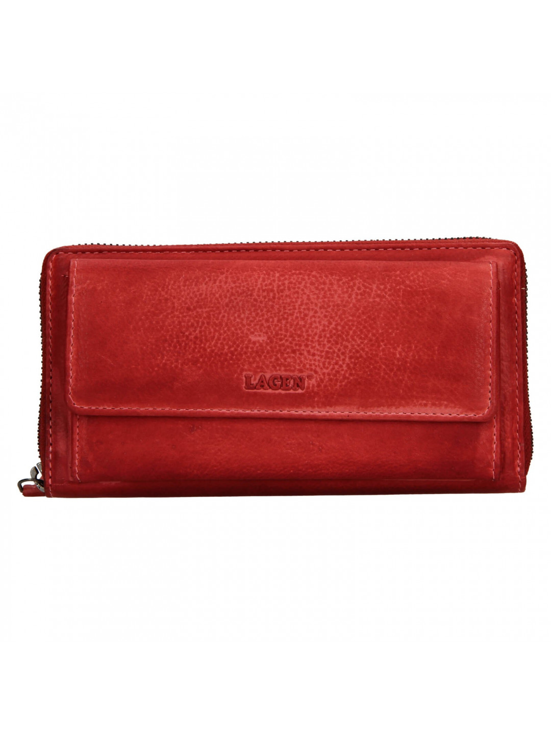 Dámská kožená peněženka Lagen Maria – červená