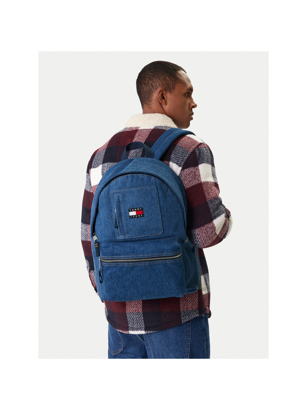 Batoh Tommy Jeans Tjm Utility Denim Backpack AM0AM14052 Modrá
