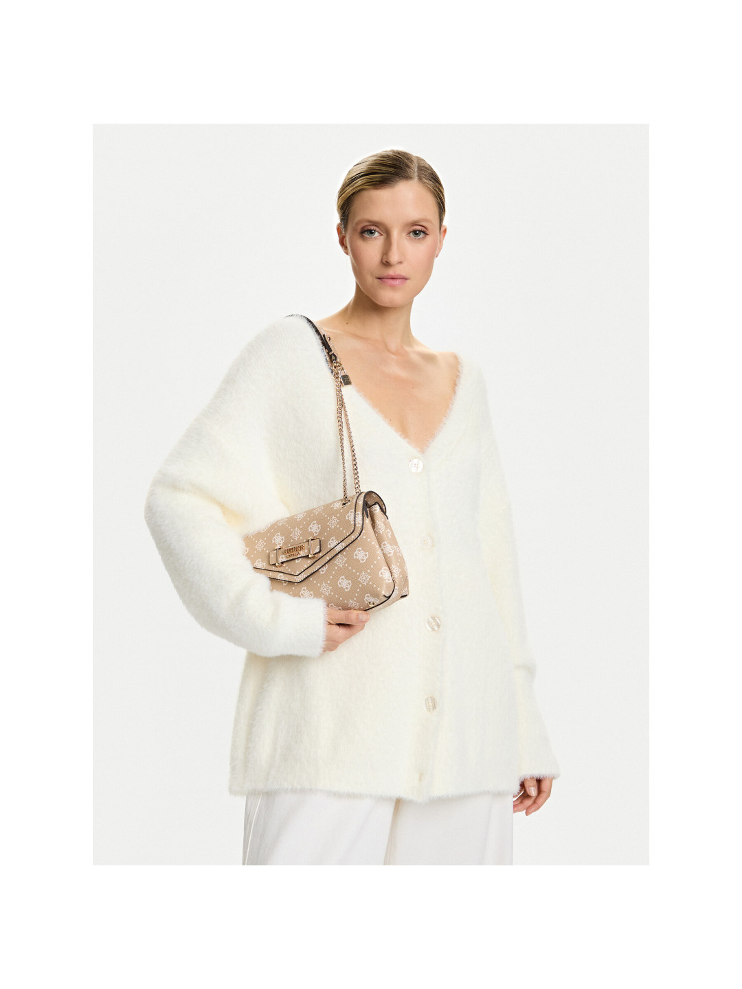 Kabelka Guess Silia HWGP98 90210 Béžová