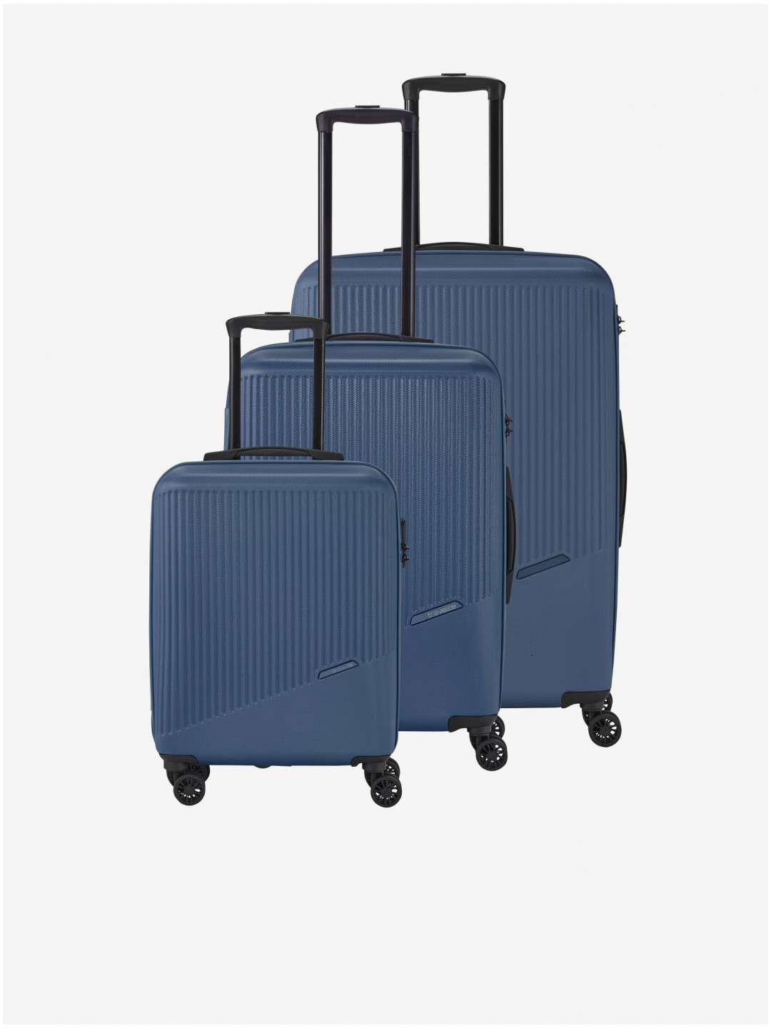 Sada tří cestovních kufrů v modré barvě Travelite Bali S M L Blue