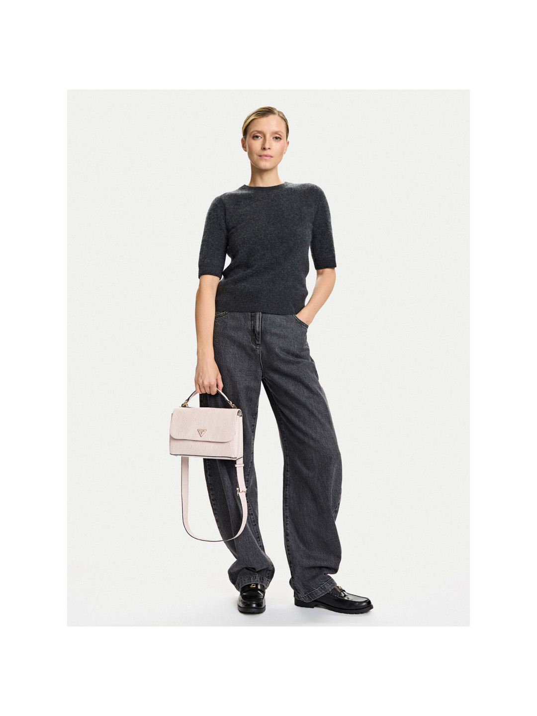 Kabelka Guess Tisha HWPD77 64200 Krémová