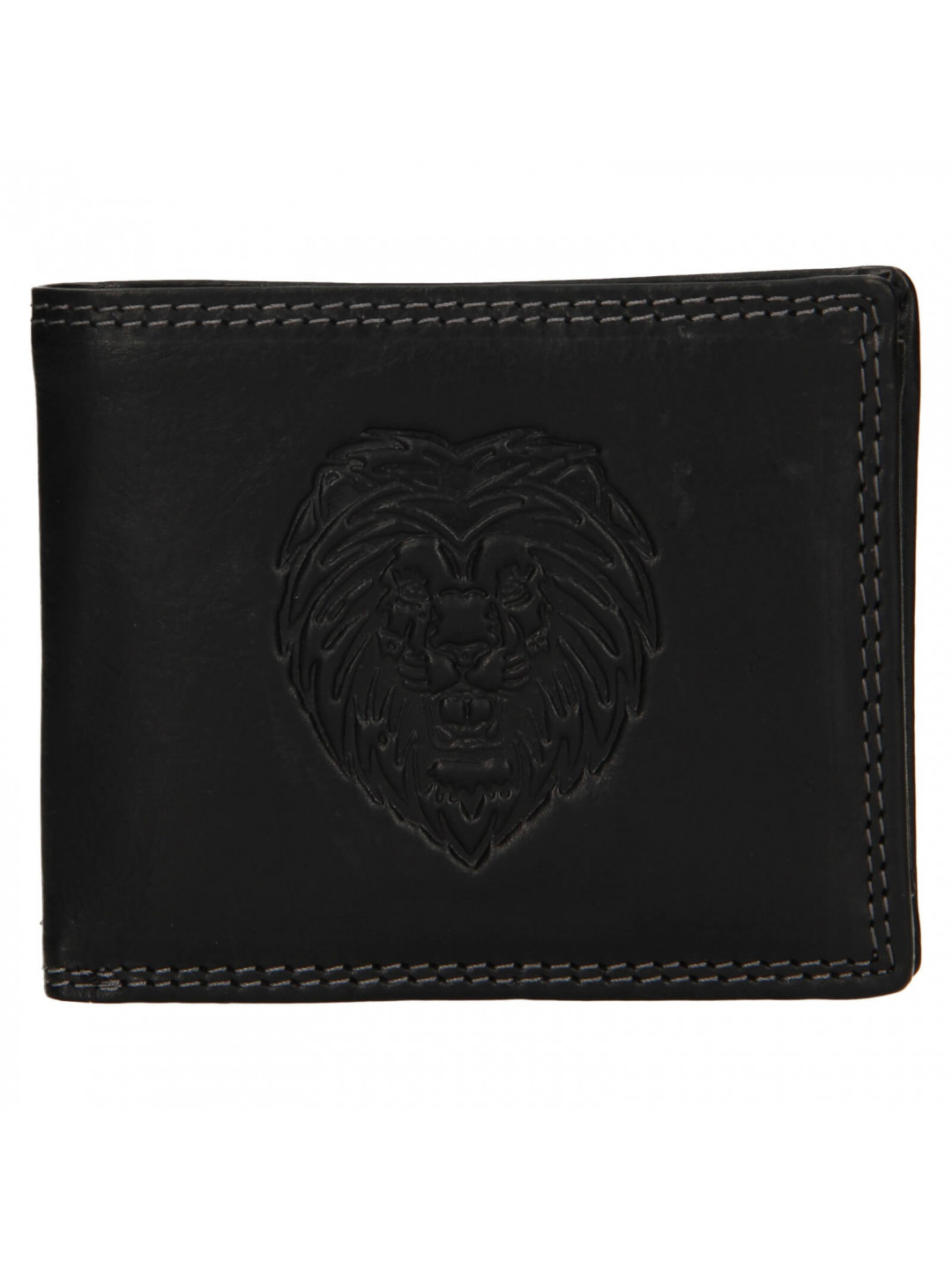 Pánská kožená peněženka SendiDesign Lion – černá