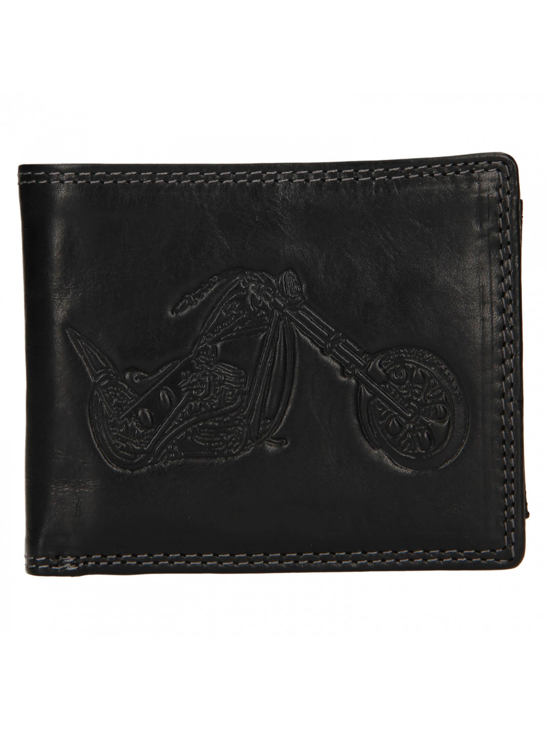 Pánská kožená peněženka SendiDesign Moto – černá