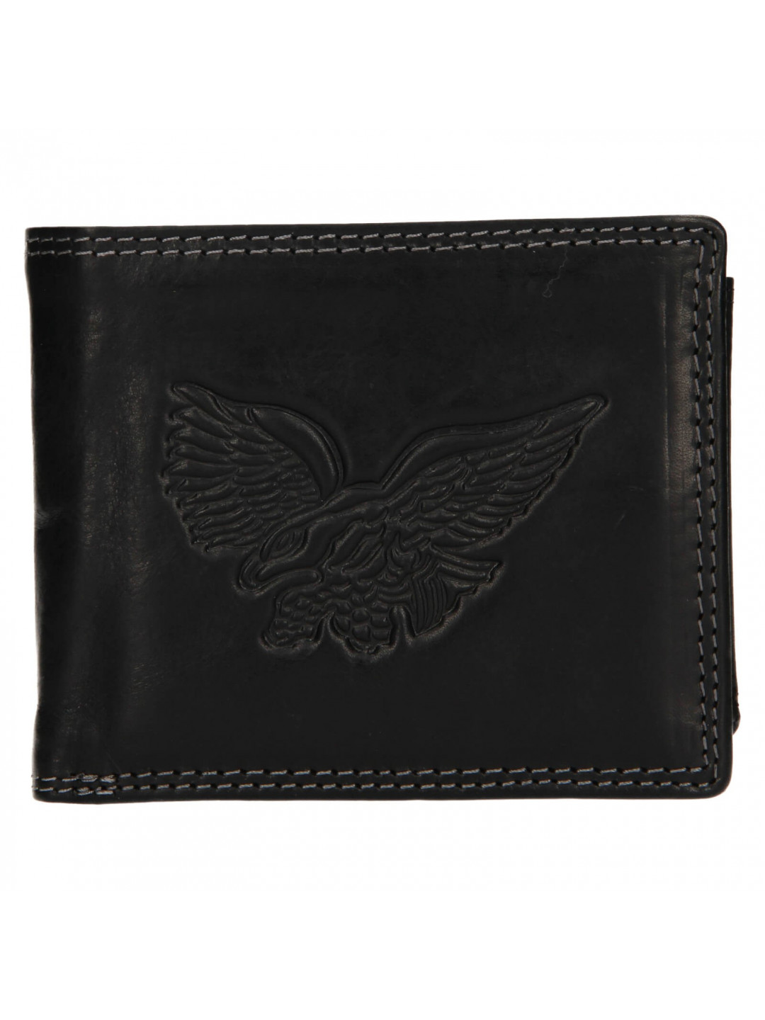 Pánská kožená peněženka SendiDesign Eagle – černá