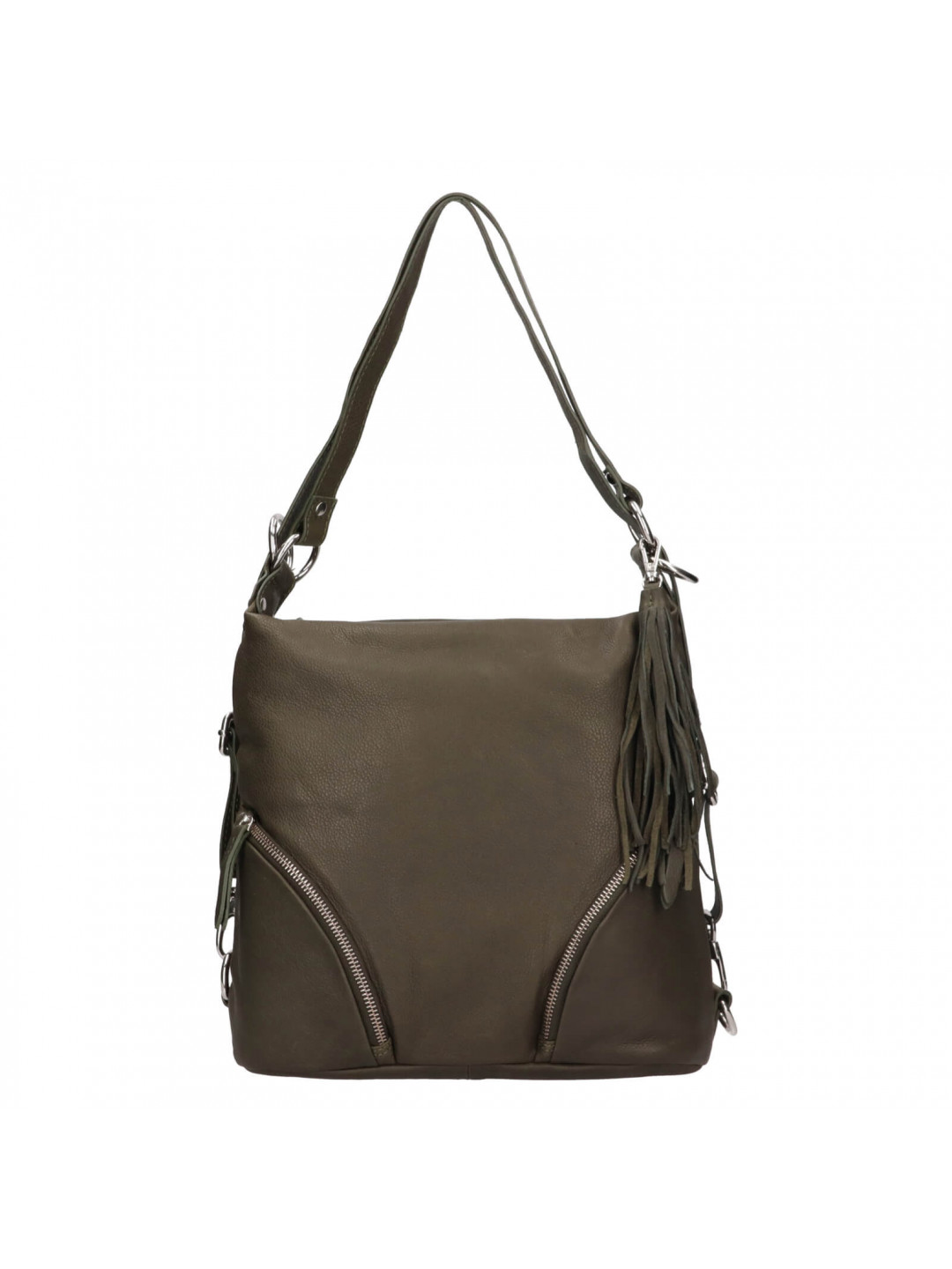 Dámská kožená batůžko-kabelka Trend Ariana – zelená