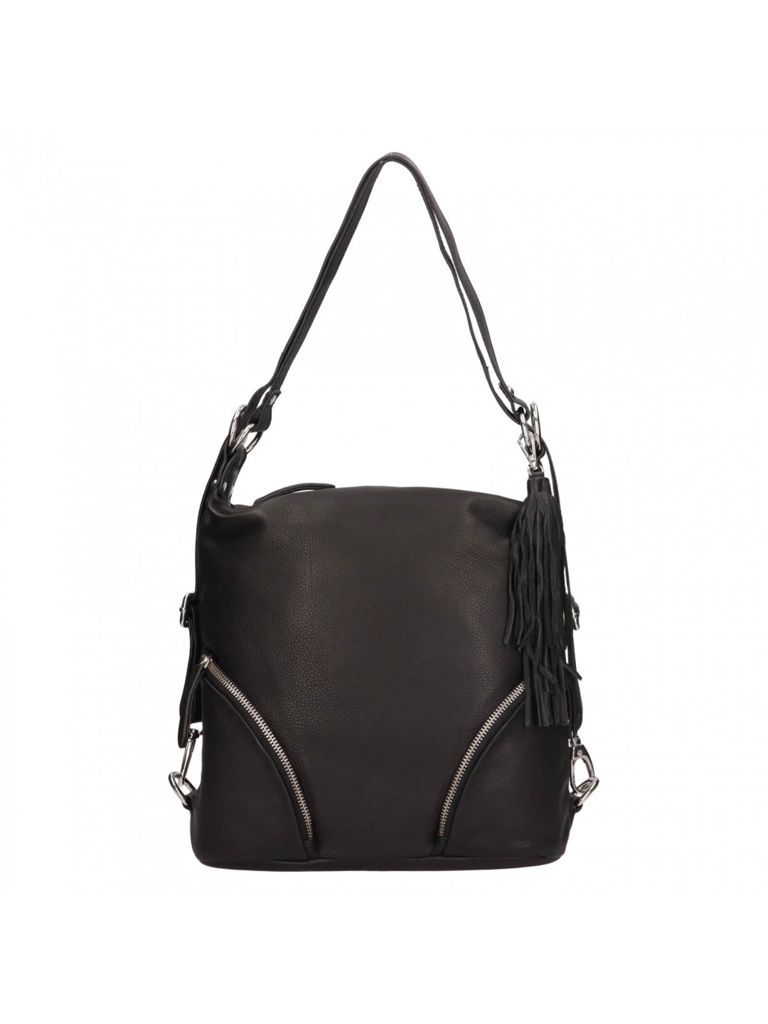 Dámská kožená batůžko-kabelka Trend Ariana – černá