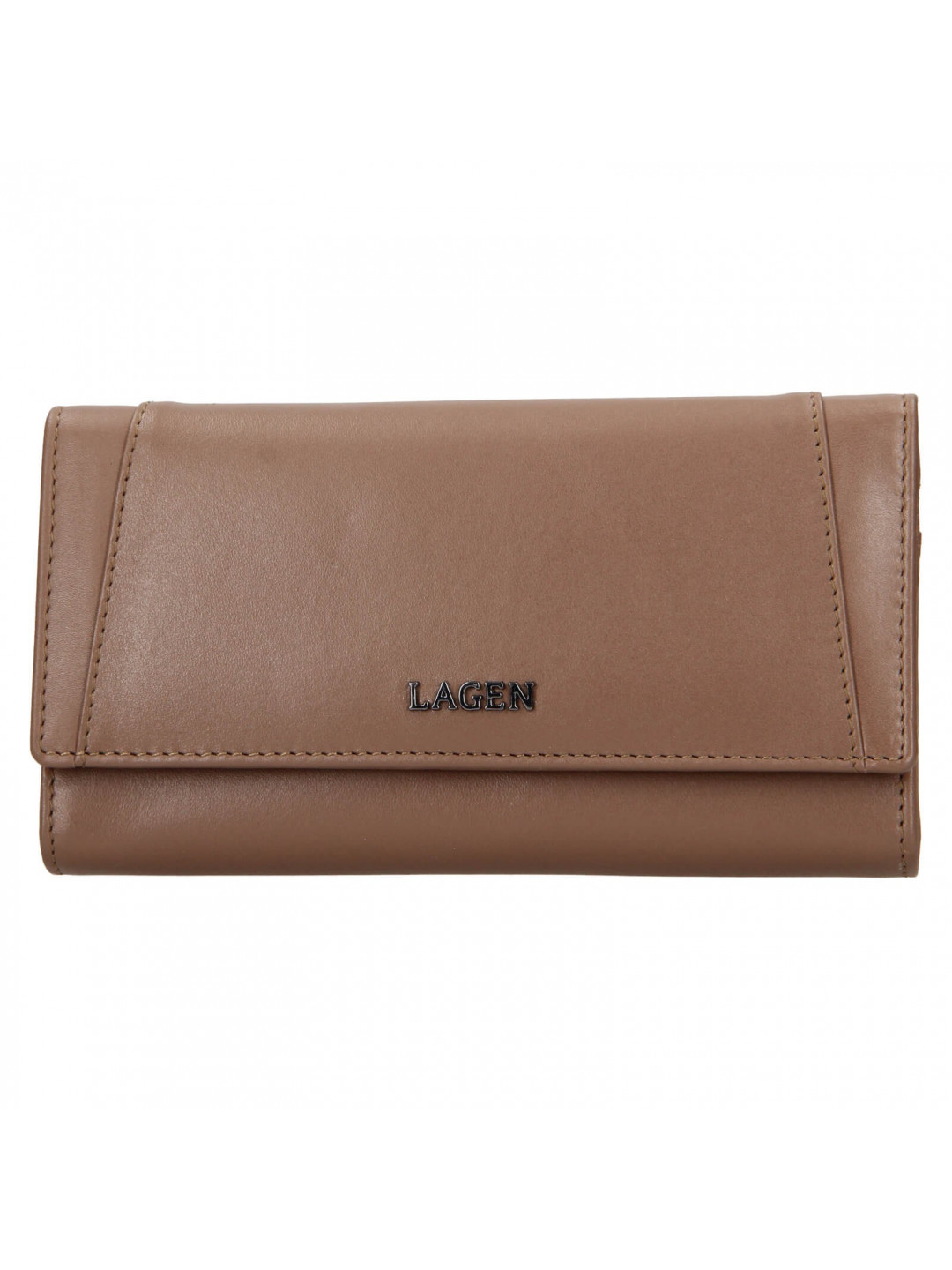 Dámská kožená peněženka Lagen Carlas – světle hnědá