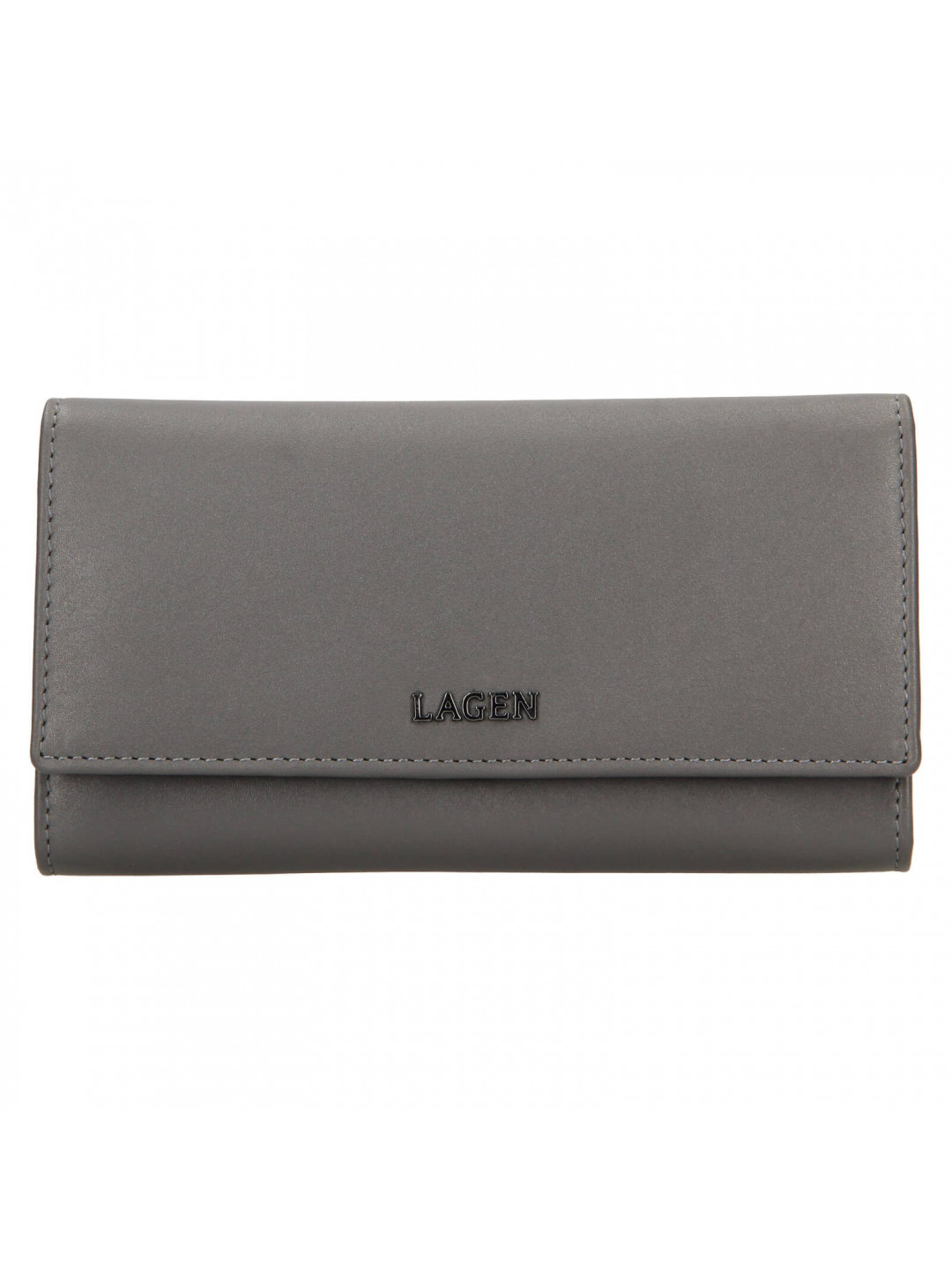 Dámská kožená peněženka Lagen Carlas – šedá