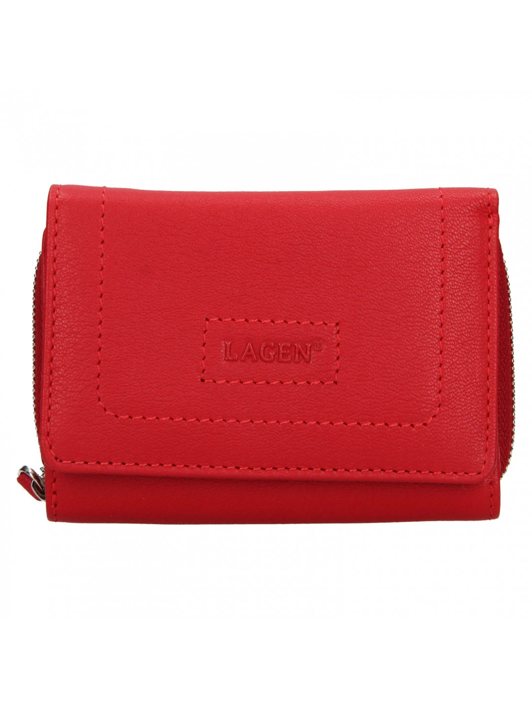 Dámská kožená peněženka Lagen Krista – červená