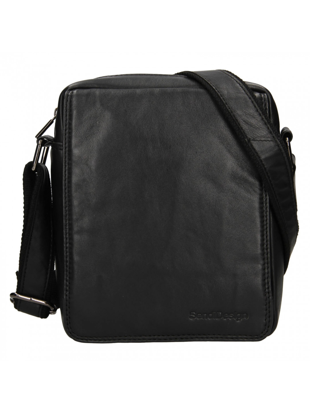 Pánská kožená taška přes rameno SendiDesign Trinte – černá