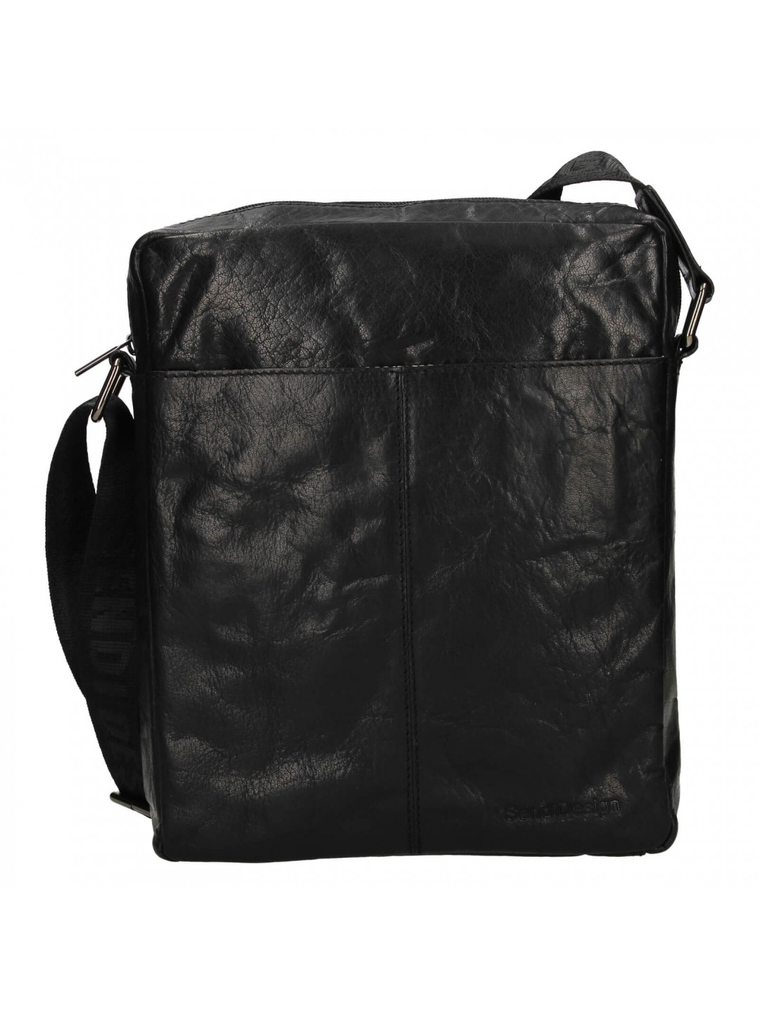 Pánská kožená taška přes rameno SendiDesign Feelixs – černá
