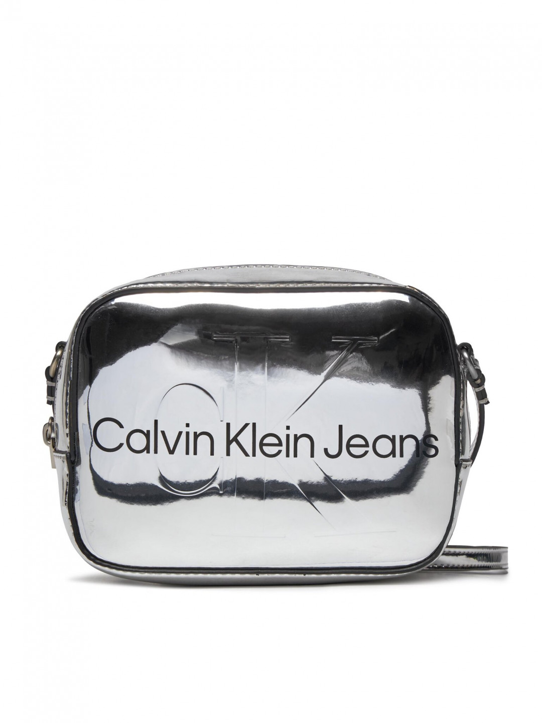 Calvin Klein Jeans Kabelka Sculpted Camera Bag18 Mono S K60K611858 Stříbrná