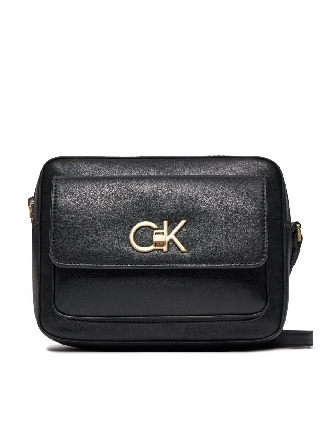 Calvin Klein Kabelka Re-Lock Camera Bag W Flap K60K611083 Černá