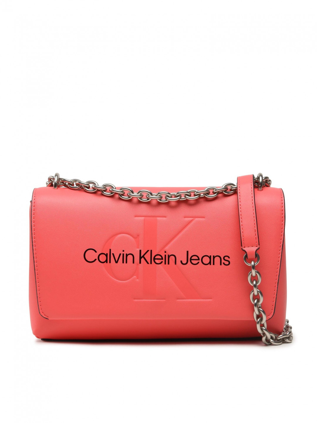 Calvin Klein Jeans Kabelka Sculpted Ew Flap Conv25 Mono K60K607198 Korálová