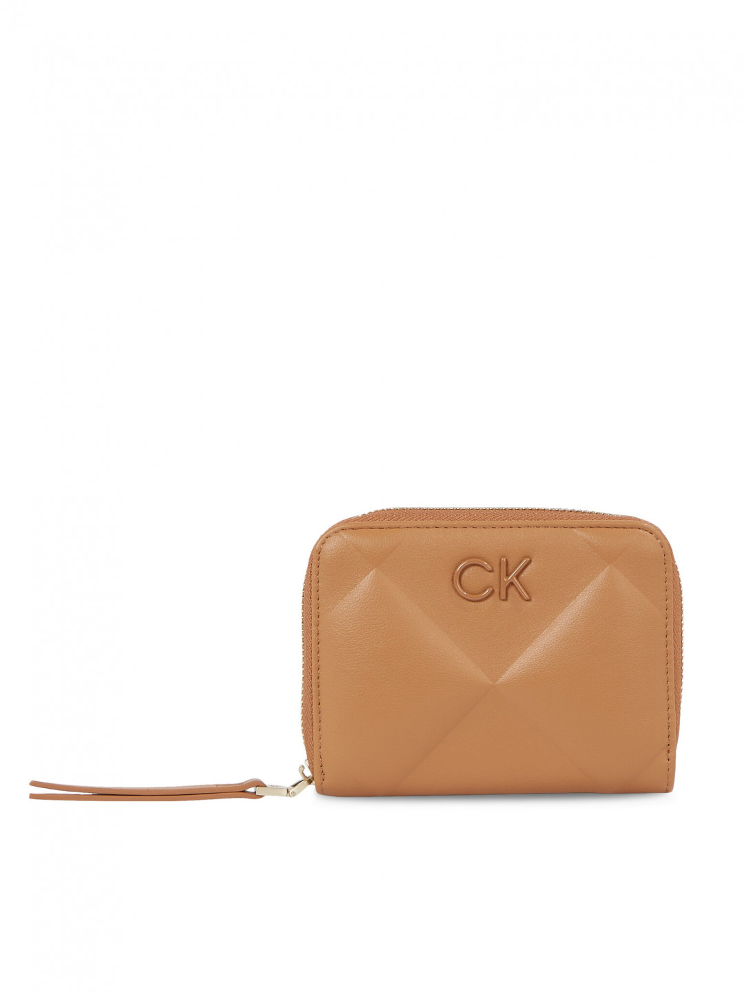Calvin Klein Dámská peněženka Re-Lock Quilt Za Wallet Md K60K610785 Hnědá