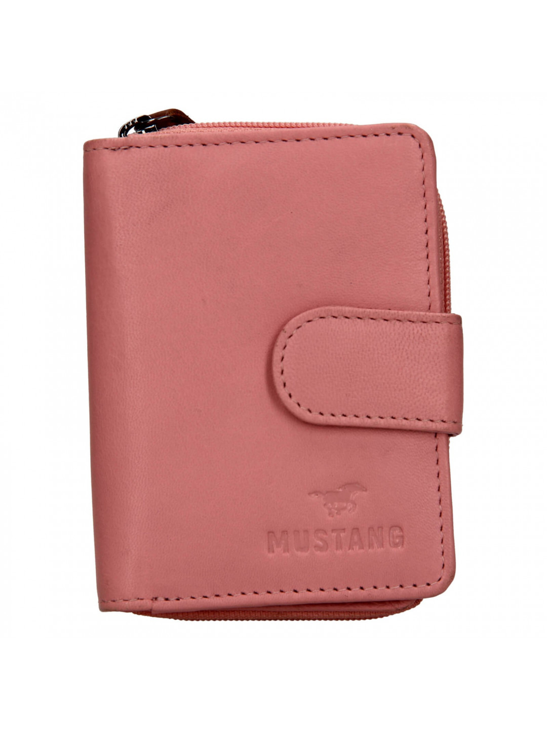 Dámská kožená peněženka Mustang Olga – růžová