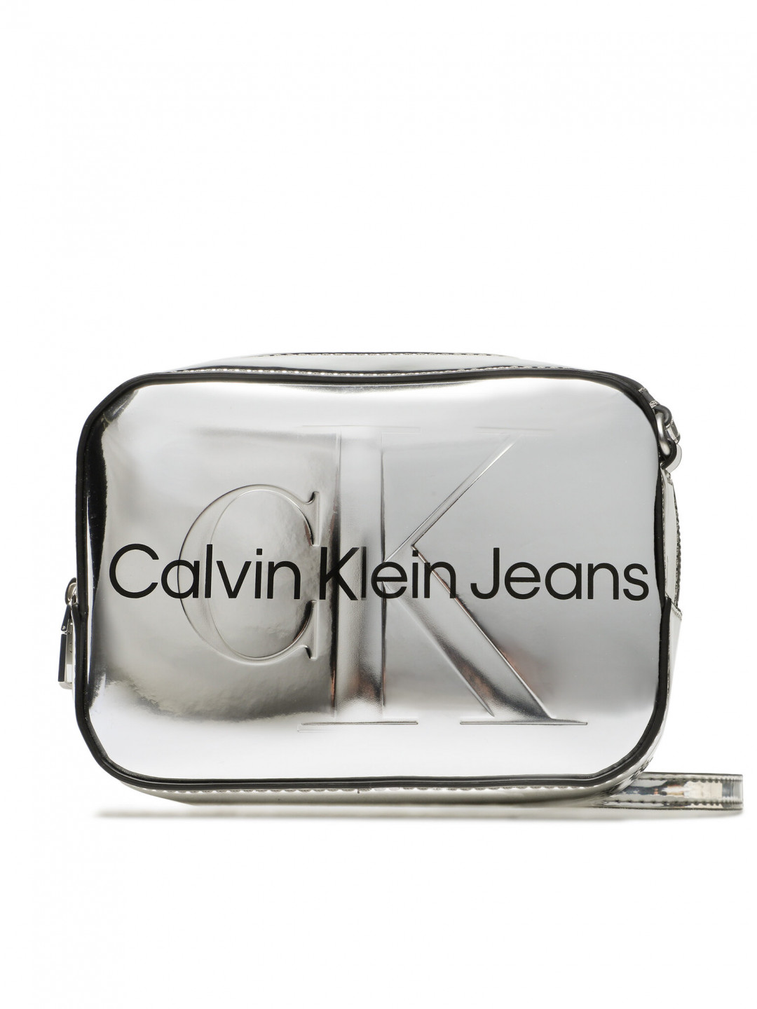 Calvin Klein Jeans Kabelka Sculped Camera Bag K60K610396 Stříbrná