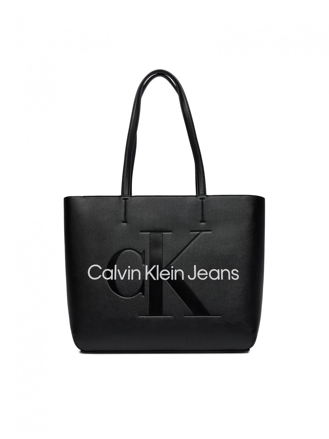 Calvin Klein Jeans Kabelka Sculpted Shopper29 Mono K60K610276 Černá