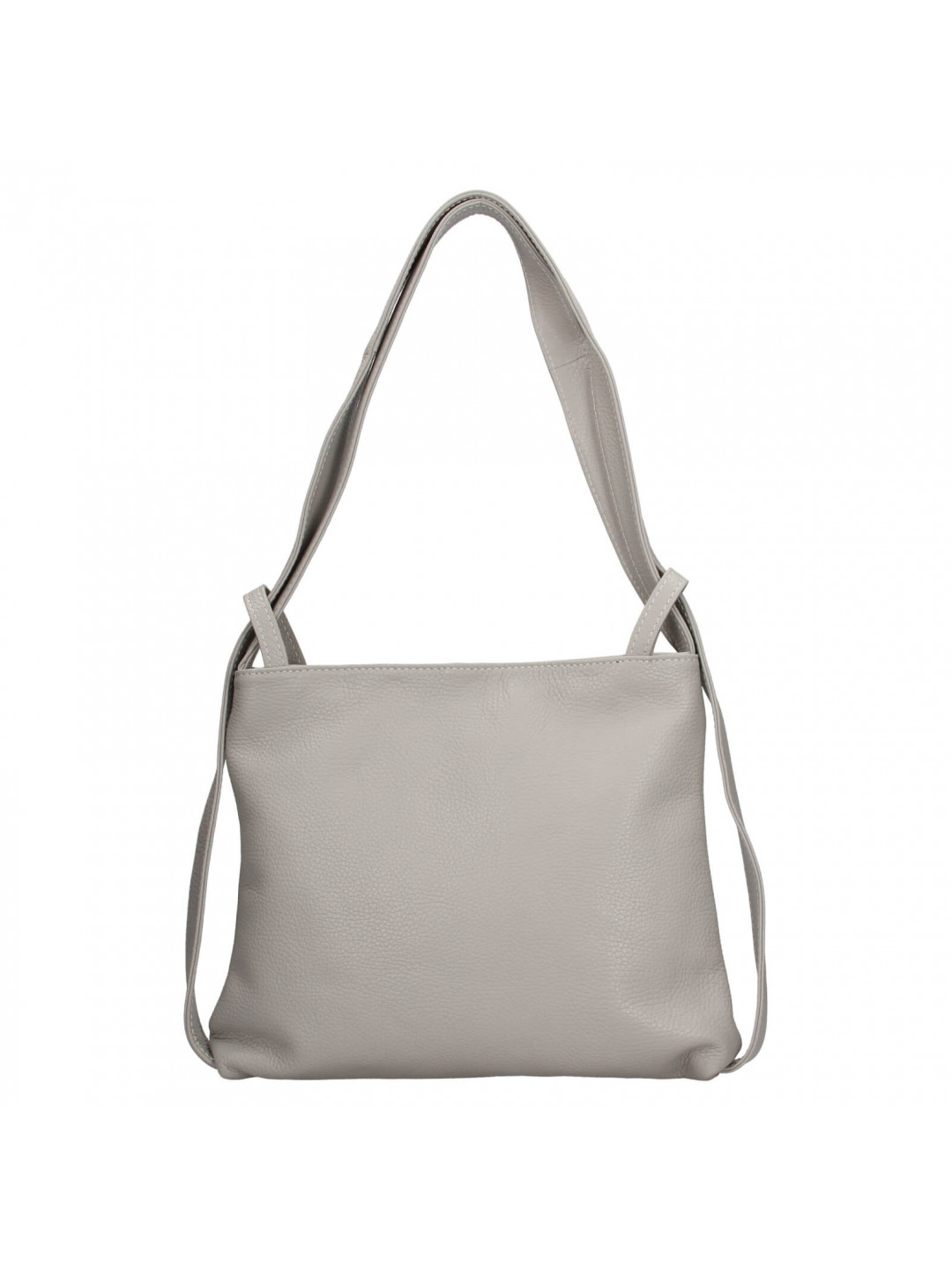 Dámská kožená batůžko-kabelka Italia Maria – světle šedá