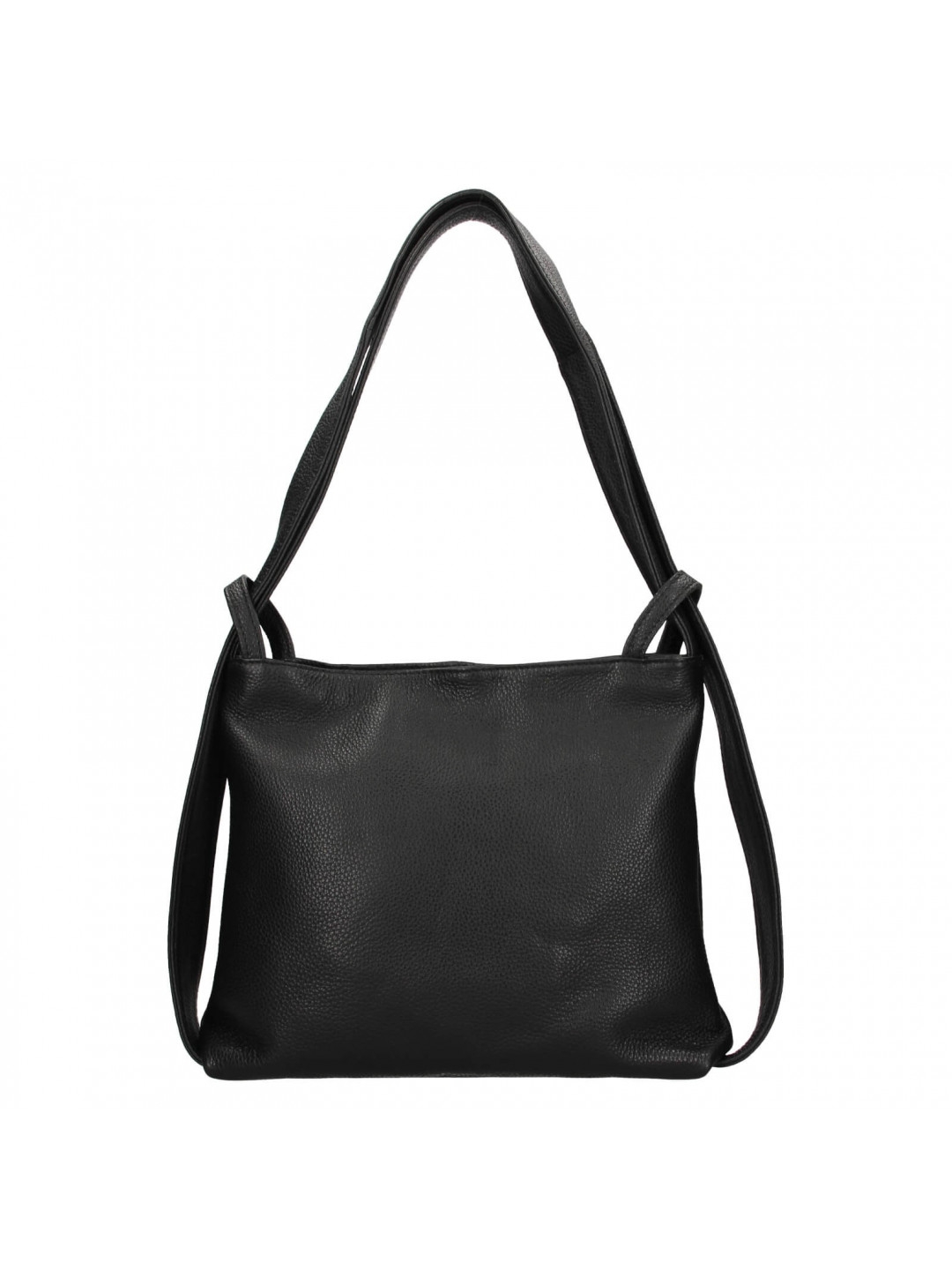 Dámská kožená batůžko-kabelka Italia Maria – černá