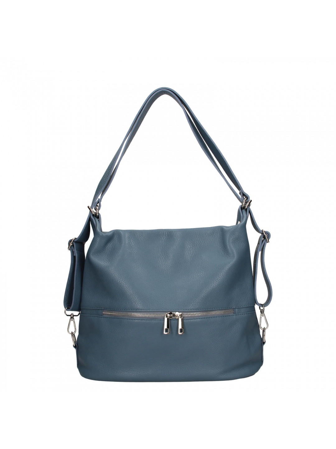 Dámská kožená batůžko-kabelka Italia Ariana – tmavě modrá