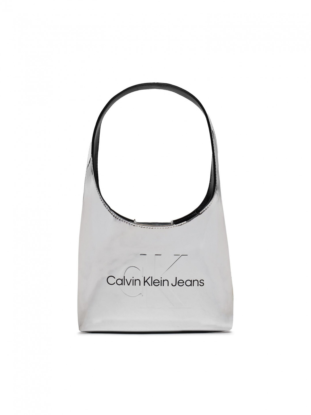 Calvin Klein Jeans Kabelka Sculpted Arc Shoulderbag22 K60K611860 Stříbrná