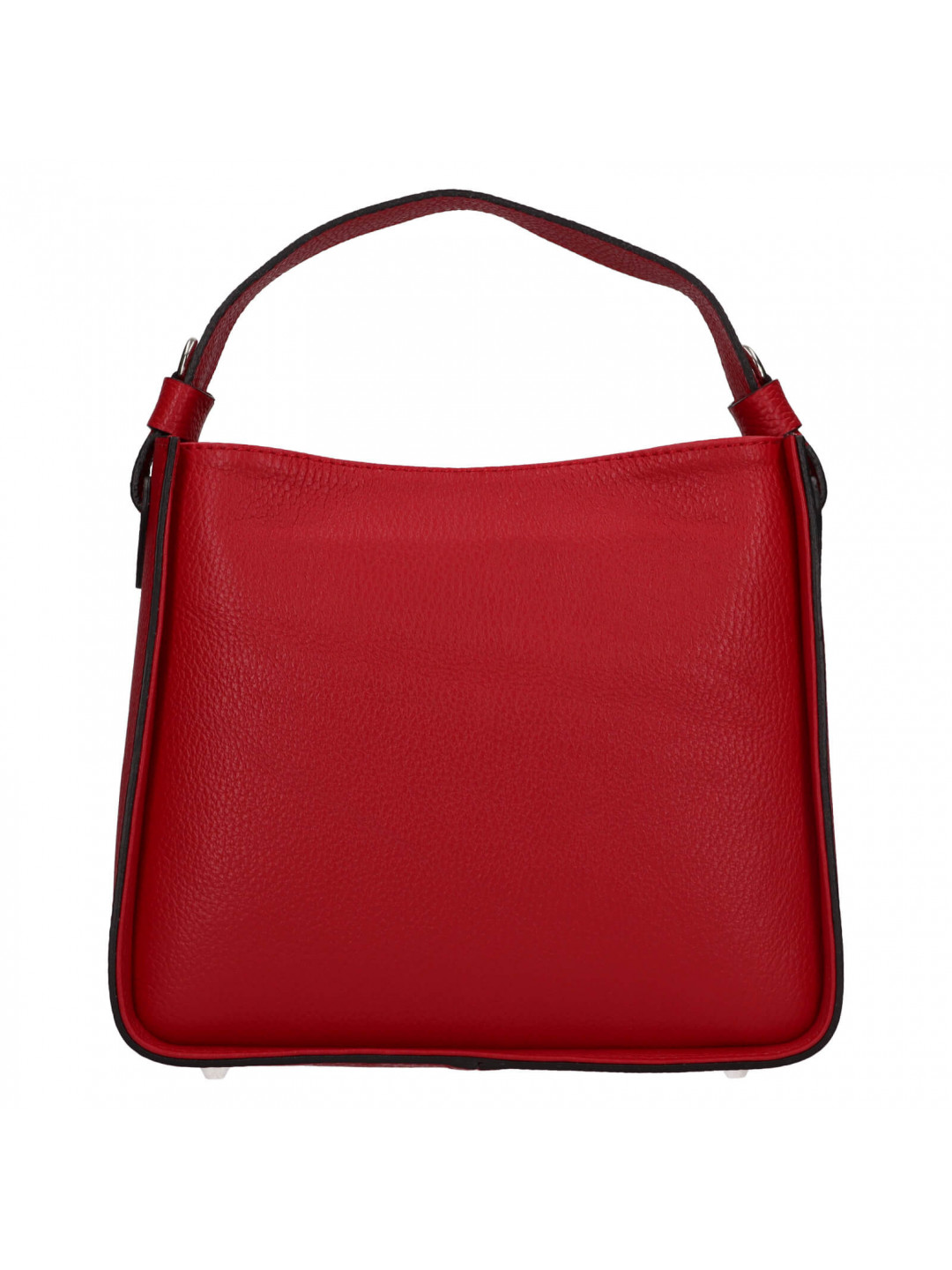 Dámská kožená kabelka Italia Luisa – červená