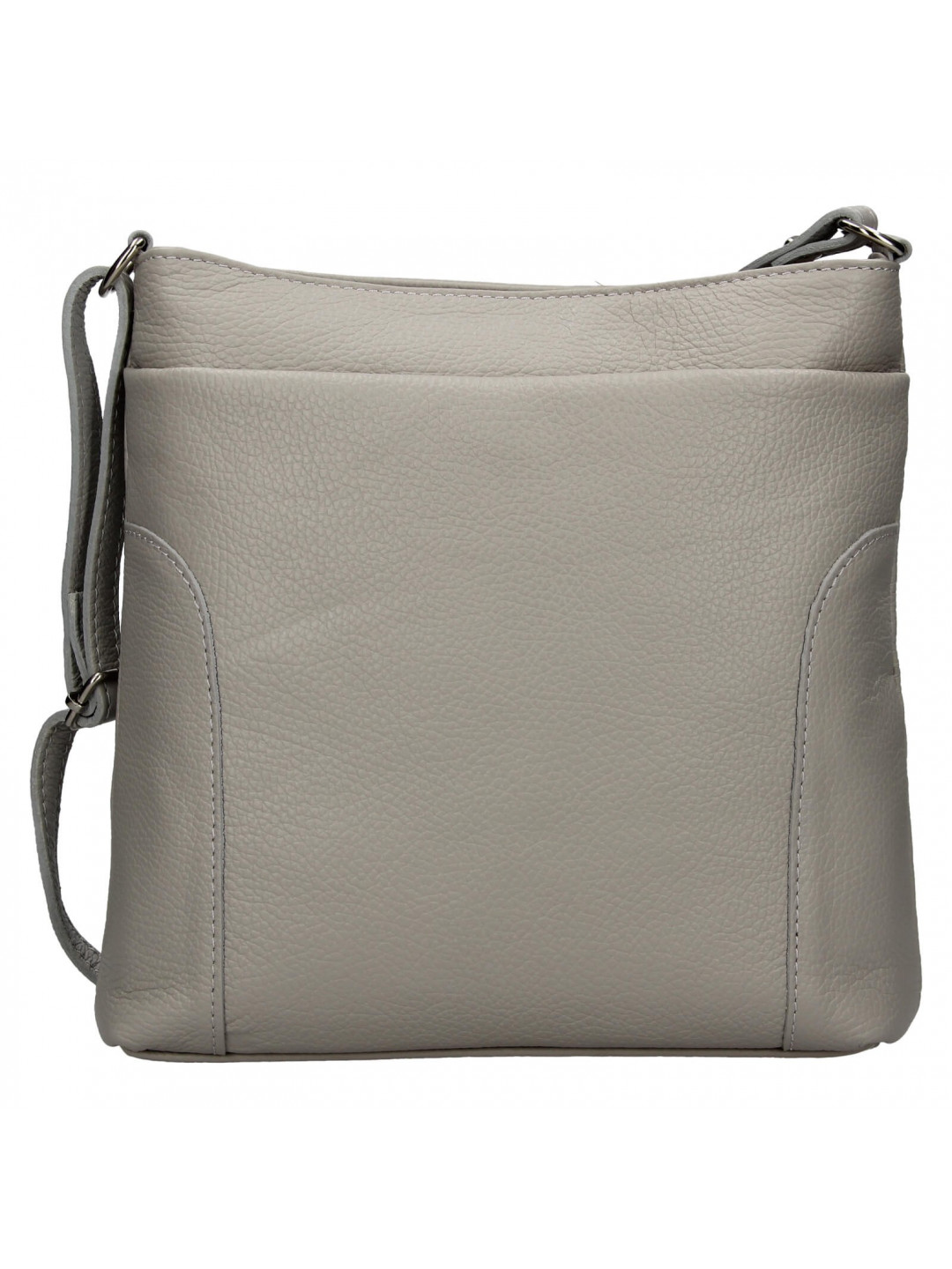Dámská kožená crossbody kabelka Italia Emma – šedá