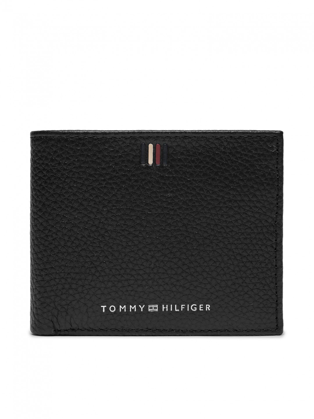 Tommy Hilfiger Velká pánská peněženka Th Central Mini Cc Wallet AM0AM11854 Černá