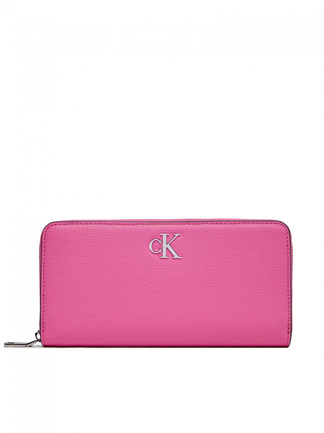Calvin Klein Jeans Velká dámská peněženka Minimal Monogram Zip Around K60K611269 Růžová
