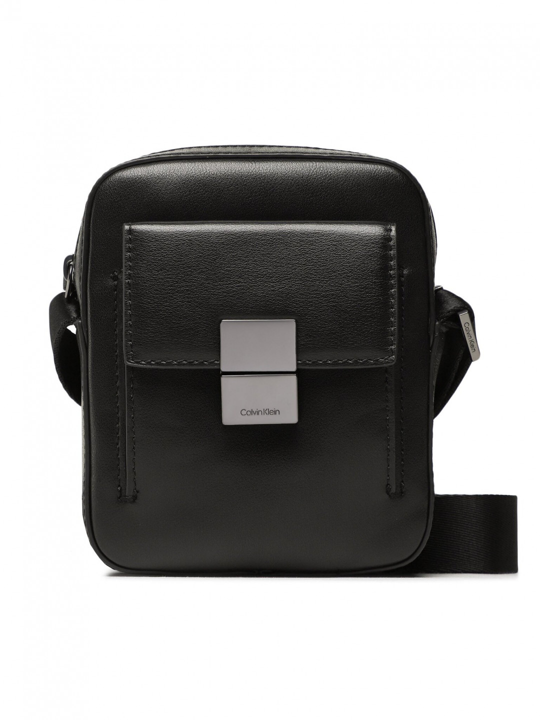 Calvin Klein Brašna Iconic Hardware Cube Reporter S K50K510246 Černá