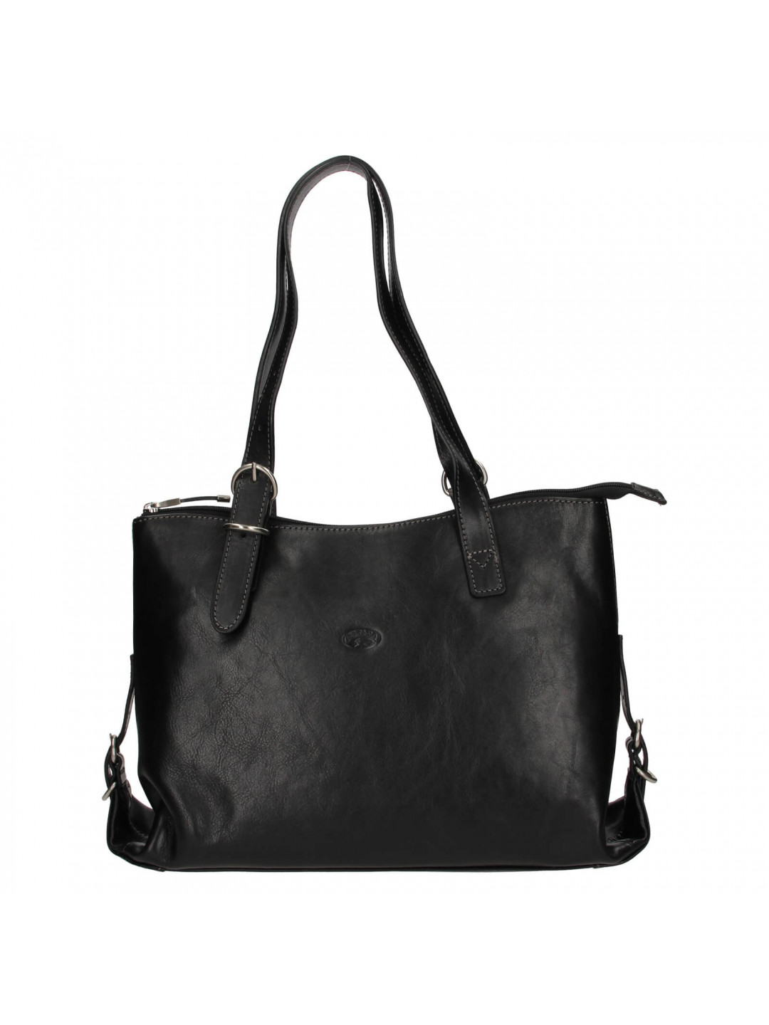 Elegantní dámská kožená kabelka Katana Ligena – černá