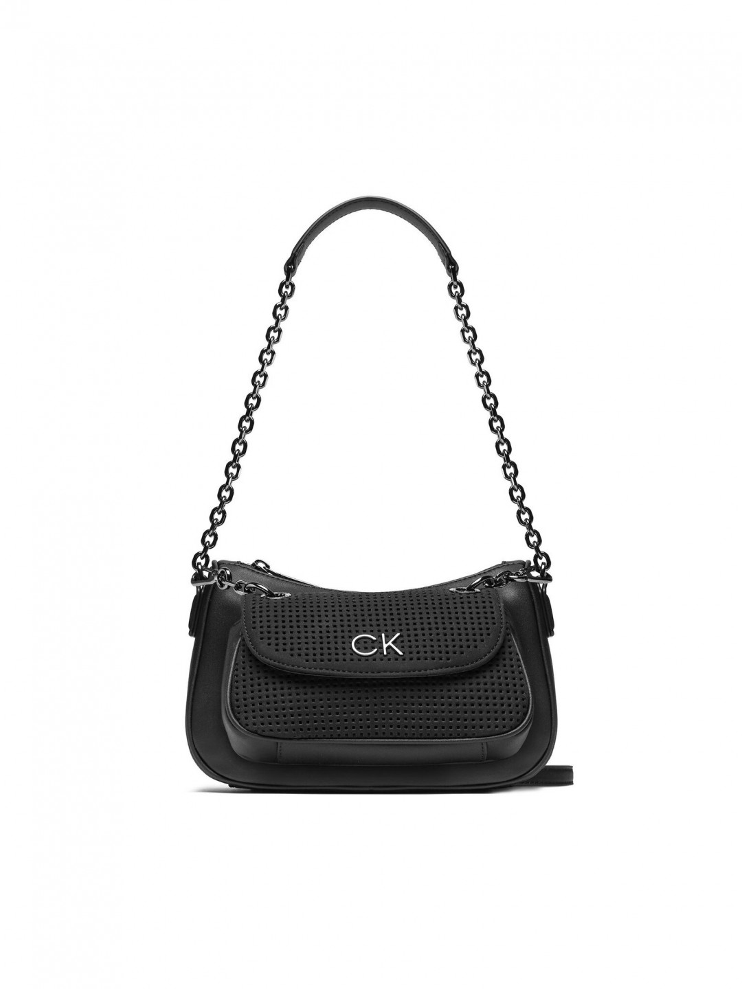Calvin Klein Kabelka Re-Lock Dbl Shoulder Bag Perf K60K610620 Černá