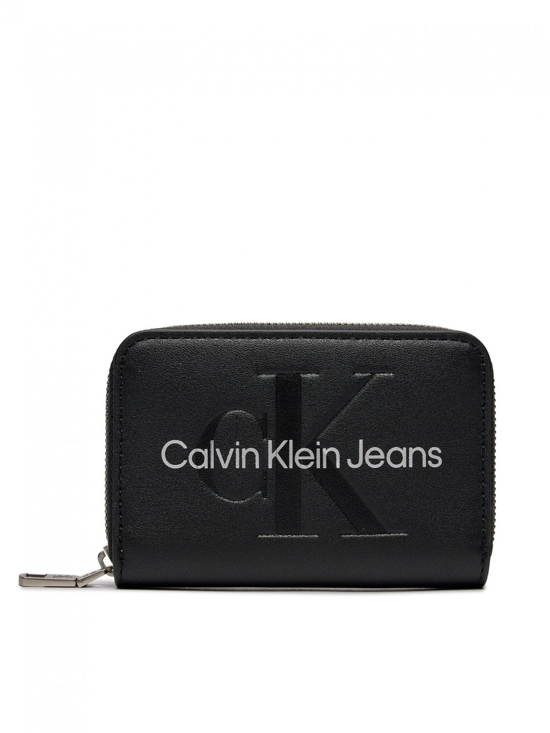 Calvin Klein Jeans Velká dámská peněženka Sculpted Med Zip Around Mono K60K607229 Černá