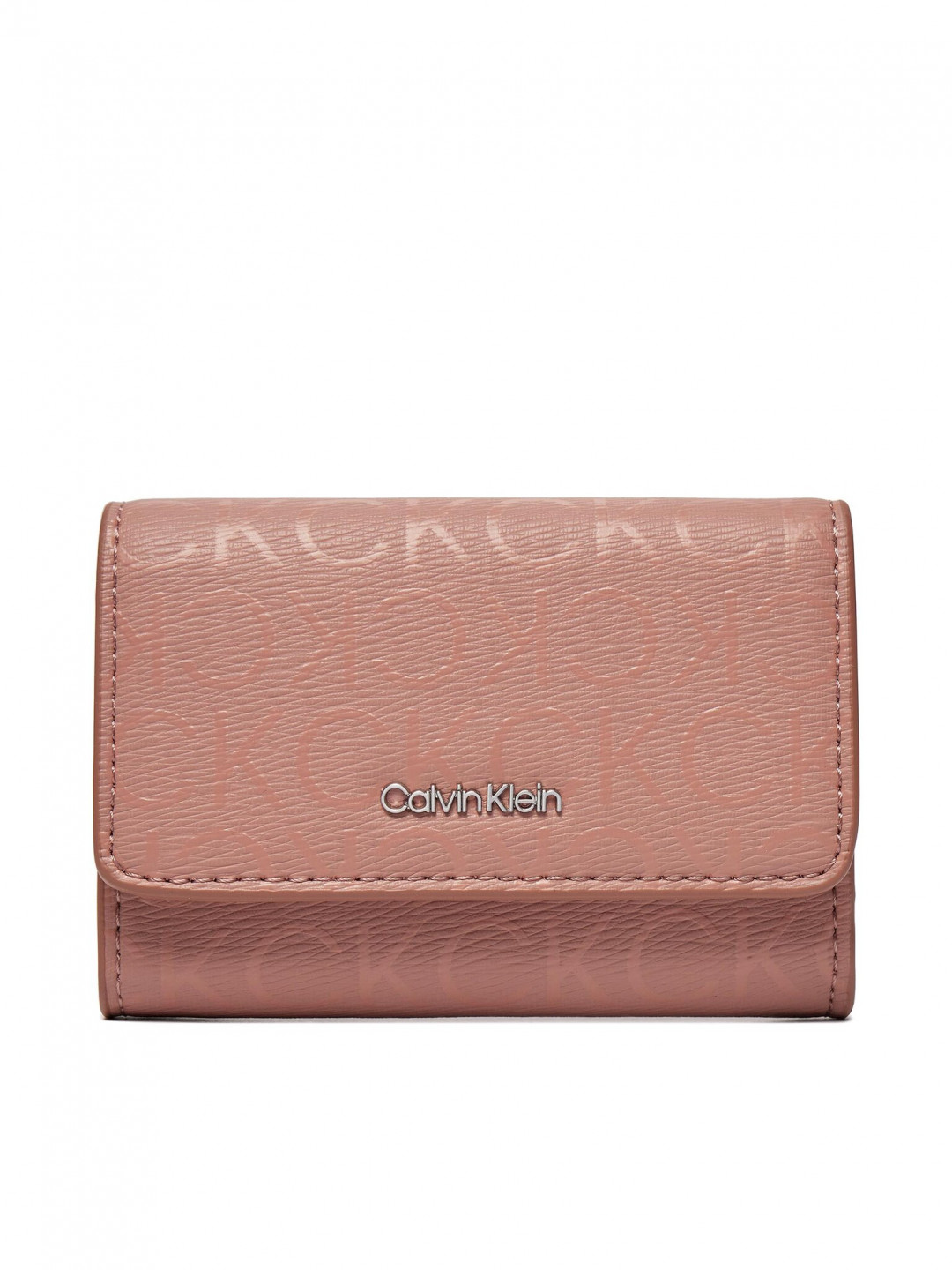 Calvin Klein Malá dámská peněženka Ck Must Trifold Sm Epi Mono K60K611439 Růžová