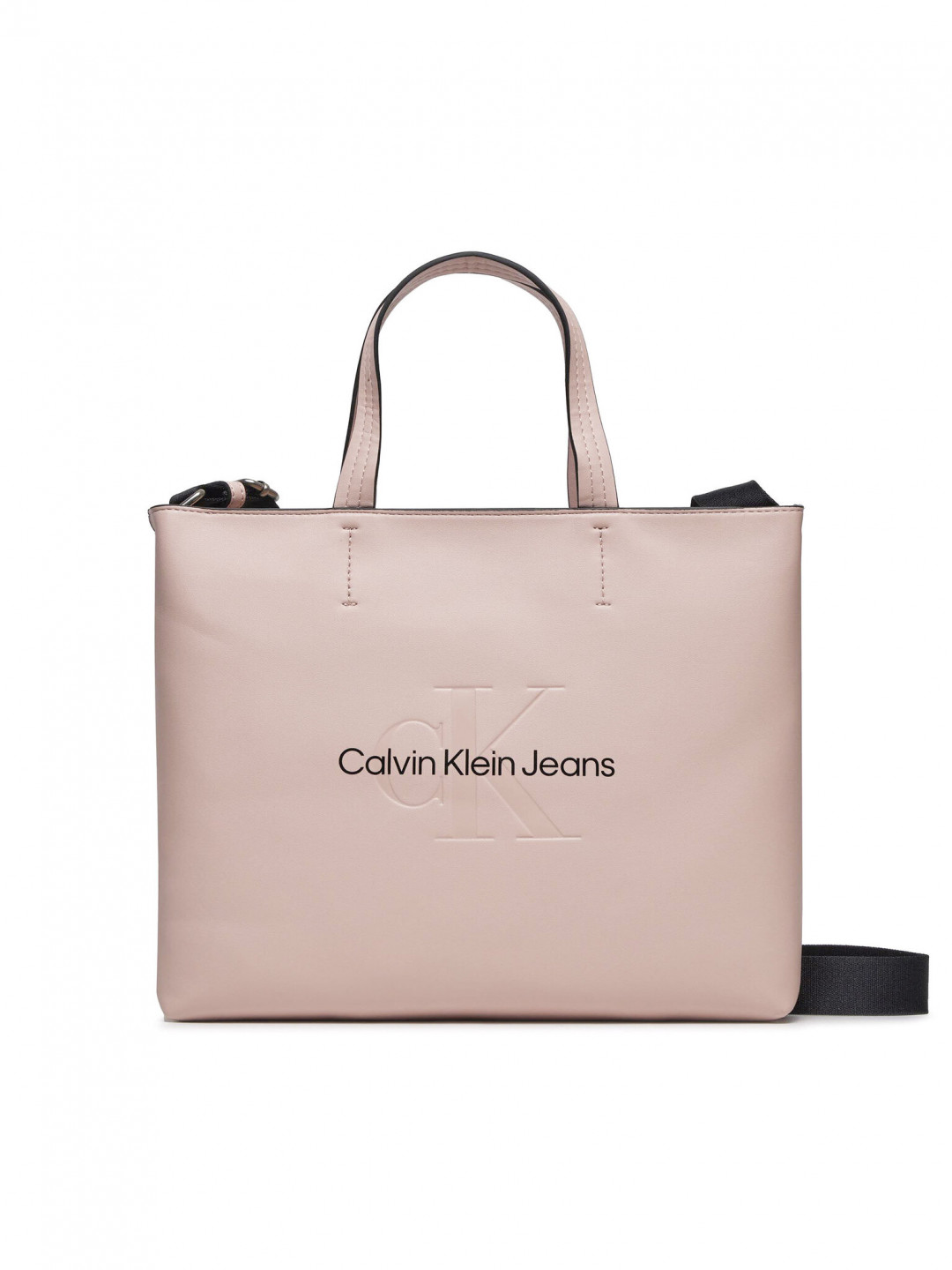 Calvin Klein Jeans Kabelka Sculpted Mini Slim Tote26 Mono K60K611547 Růžová