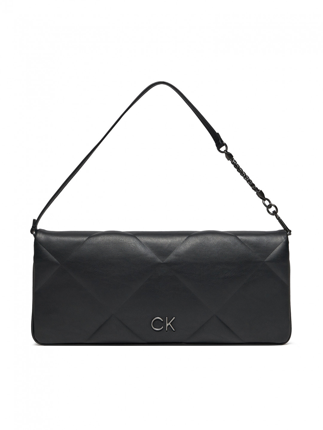 Calvin Klein Kabelka Re-Lock Quilt Wristelet Clutch K60K611333 Černá