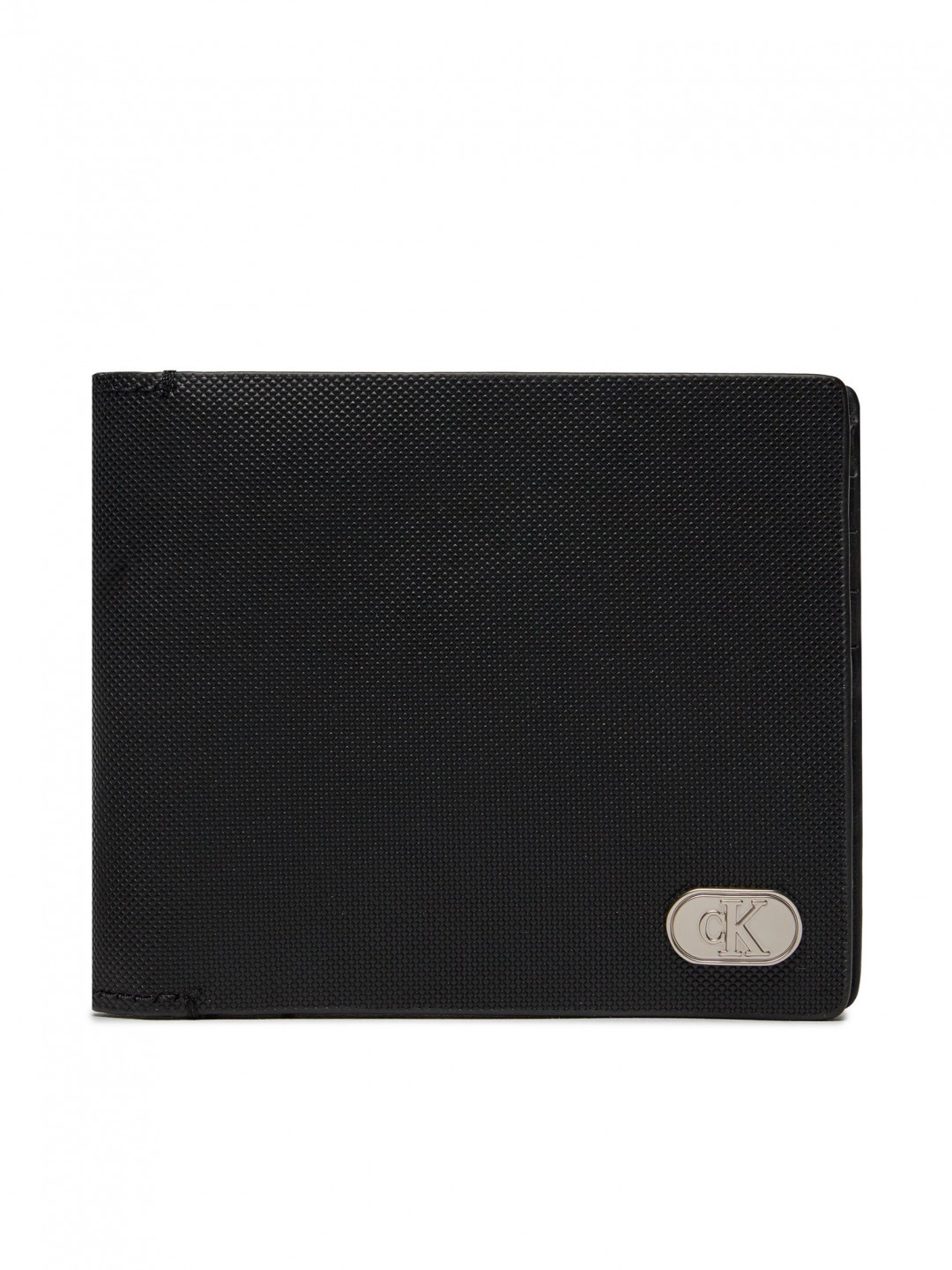 Calvin Klein Velká pánská peněženka Textured Bifold K50K511474 Černá