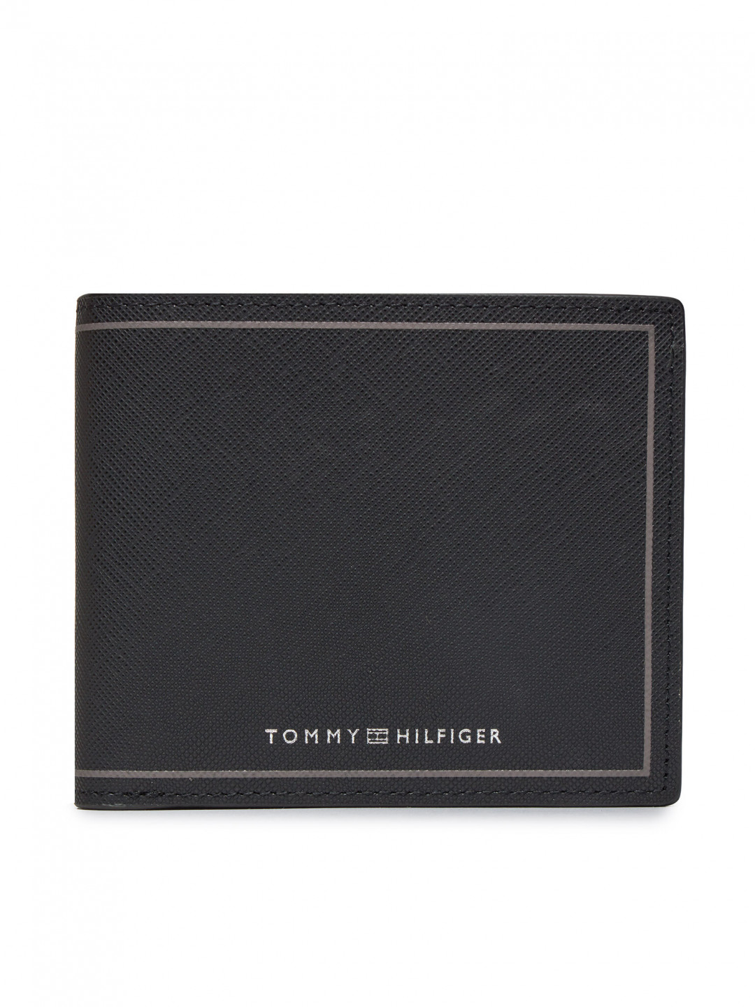 Tommy Hilfiger Velká pánská peněženka Th Saffiano Cc And Coin AM0AM11859 Černá