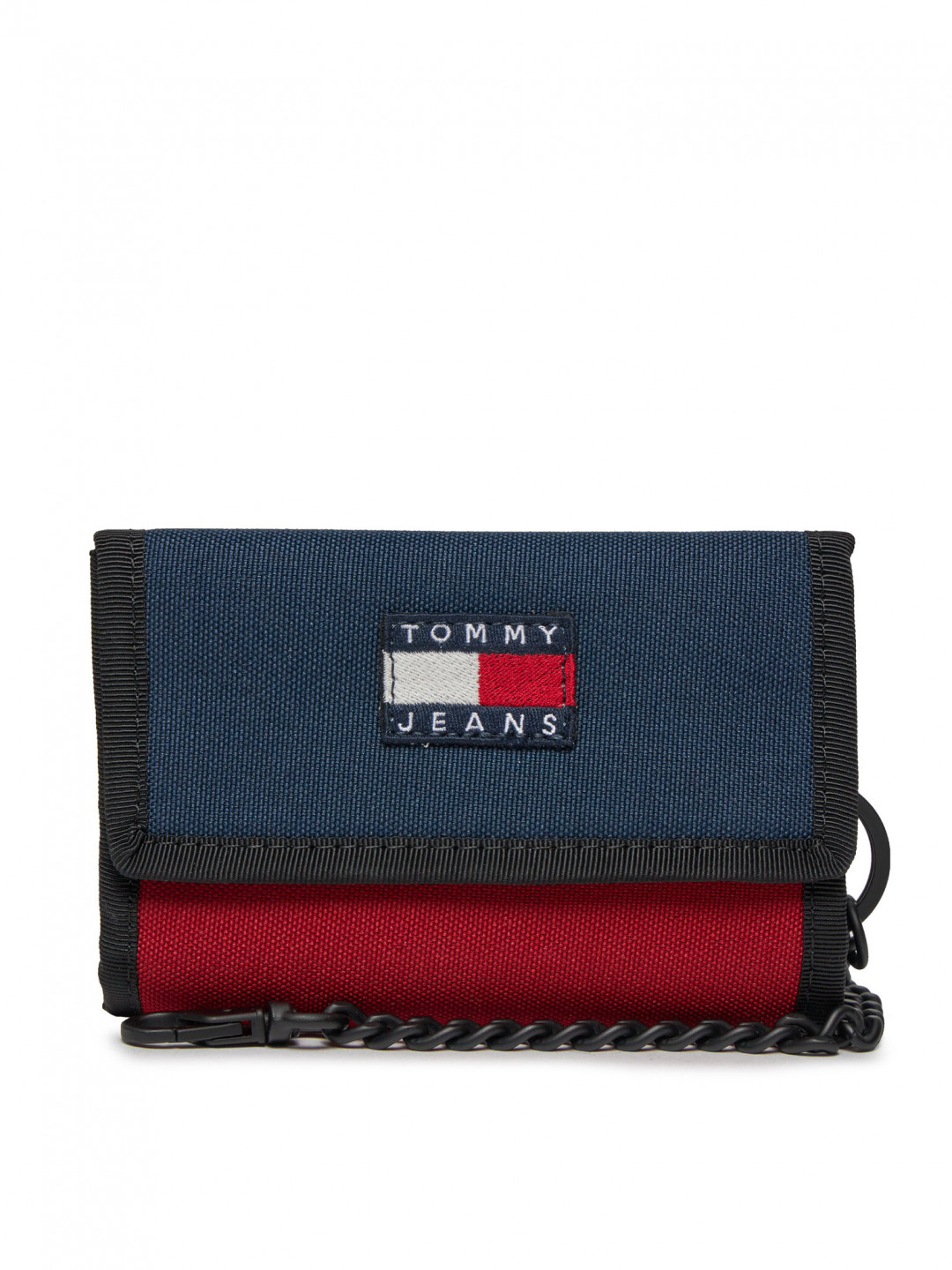 Tommy Jeans Velká pánská peněženka Tjm Heritage Nylon Trifold AM0AM12078 Tmavomodrá