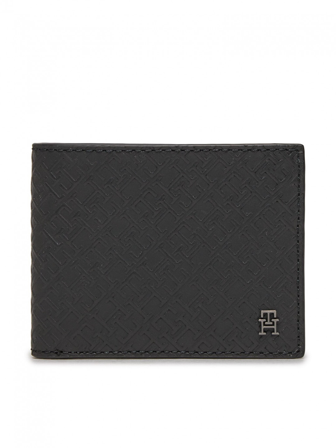 Tommy Hilfiger Velká pánská peněženka Th Monogram Mini Cc Wallet AM0AM11849 Černá