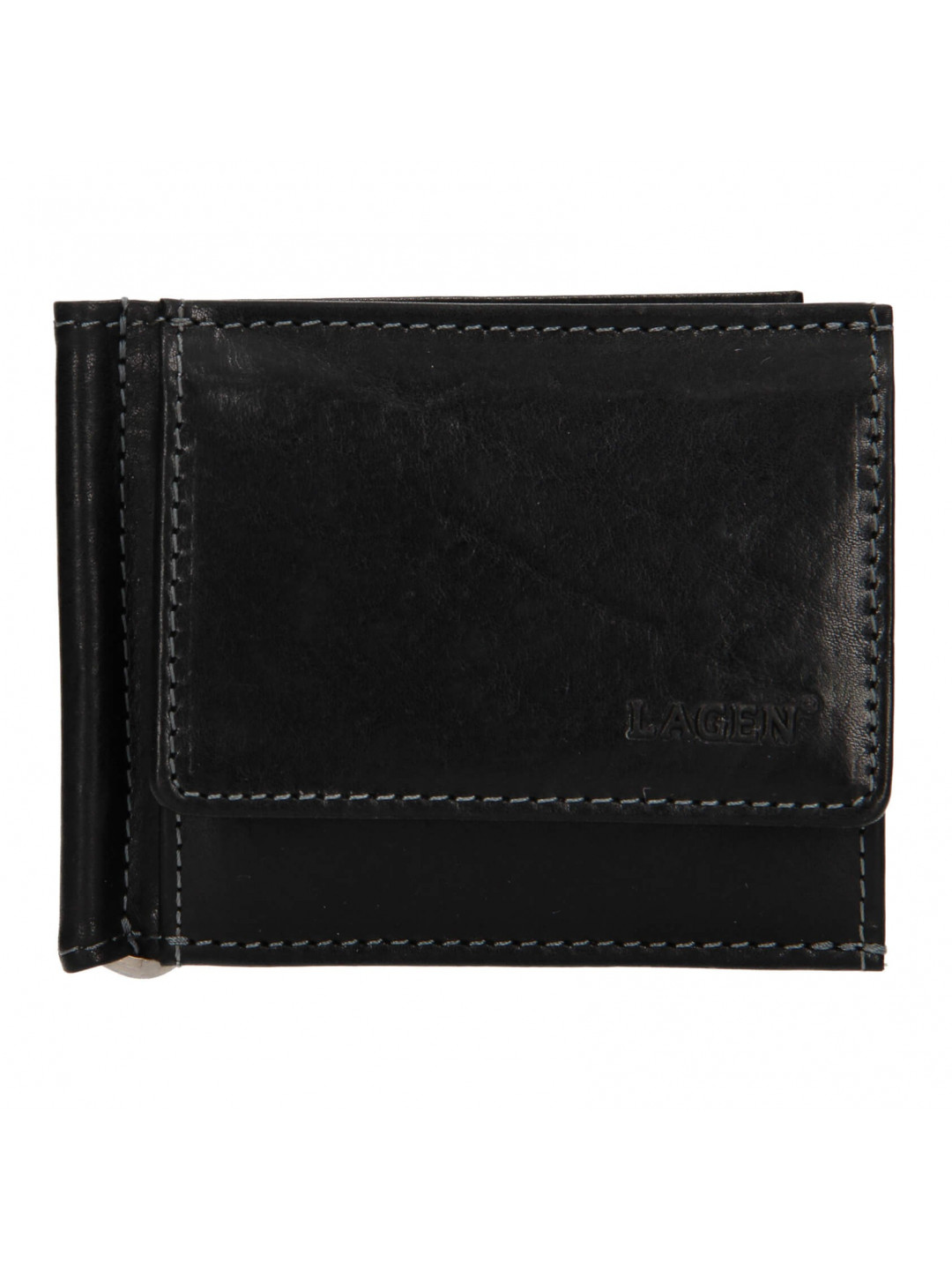 Pánská kožená peněženka Lagen Dolarro – černá