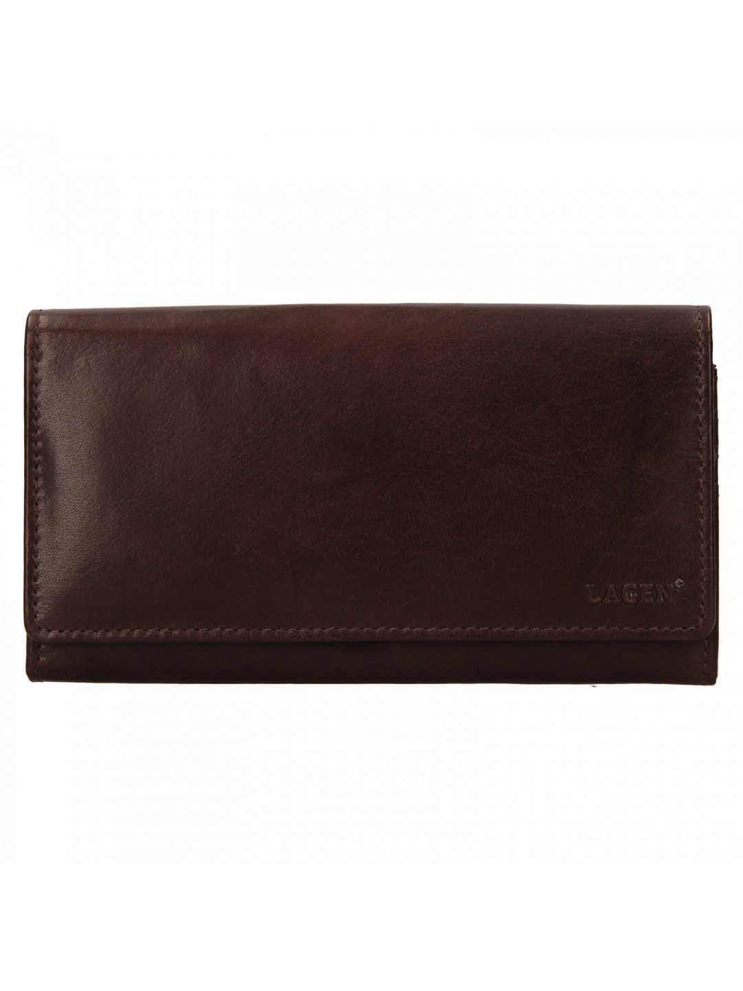 Dámská kožená peněženka Lagen Zinna – tmavě hnědá