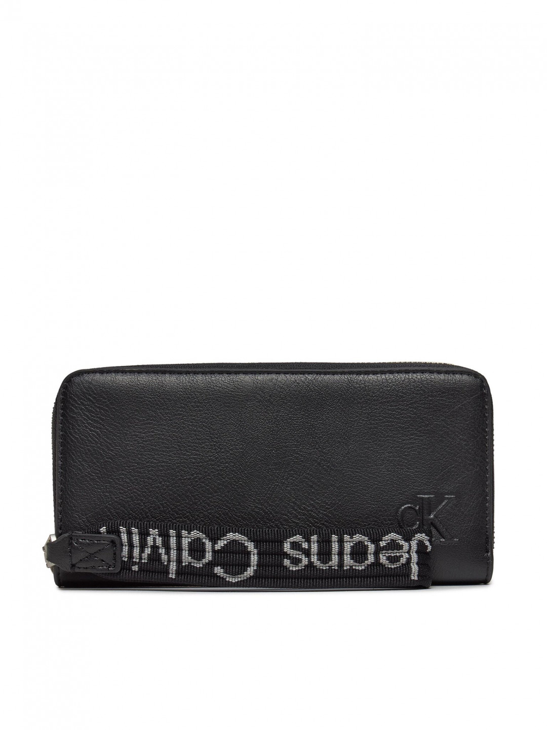 Calvin Klein Velká dámská peněženka Ultralight Zip Around W Wristlet K60K611498 Černá