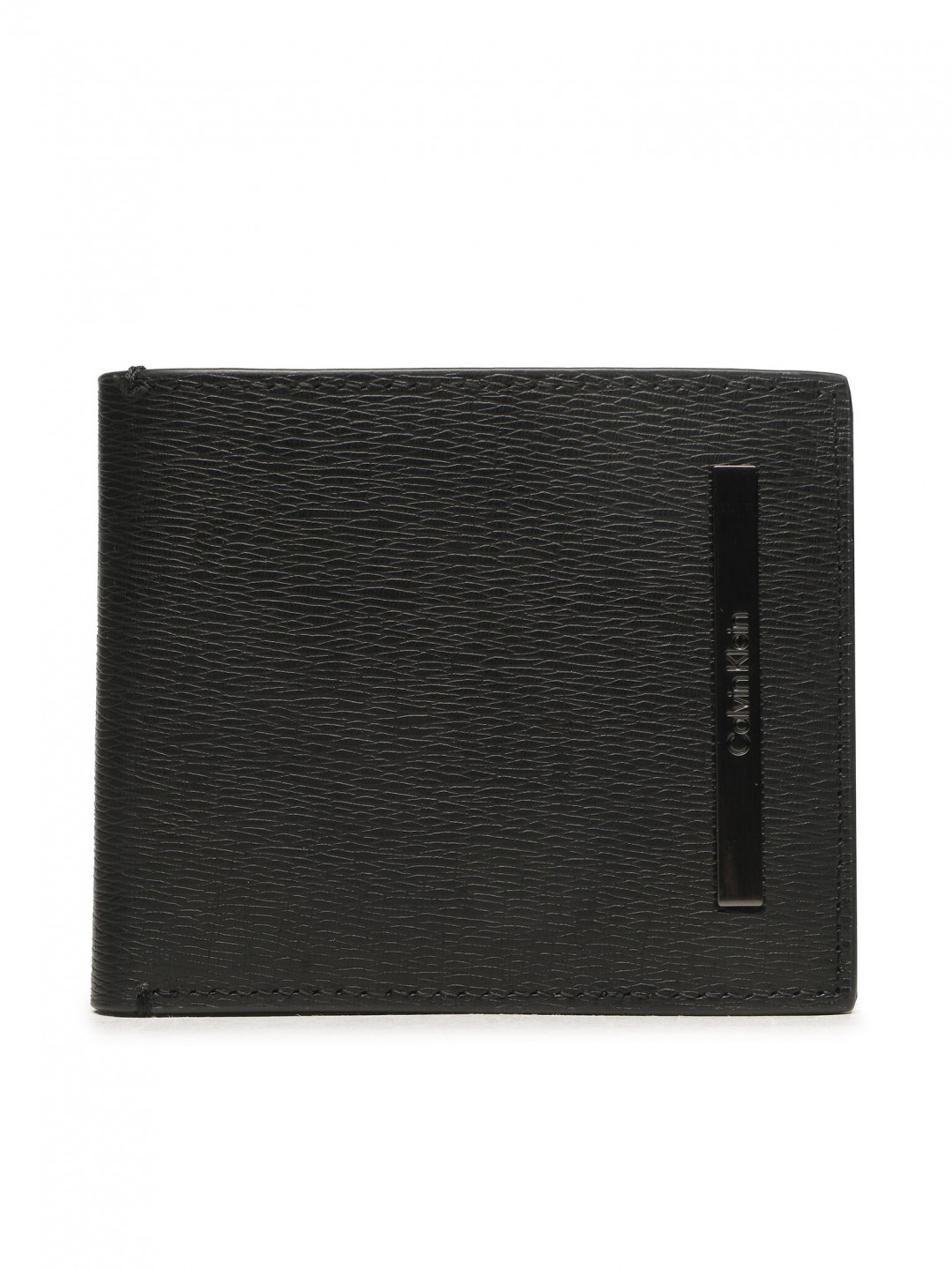 Calvin Klein Velká pánská peněženka Modern Metal Bifold 6Cc W Coin K50K510586 Černá